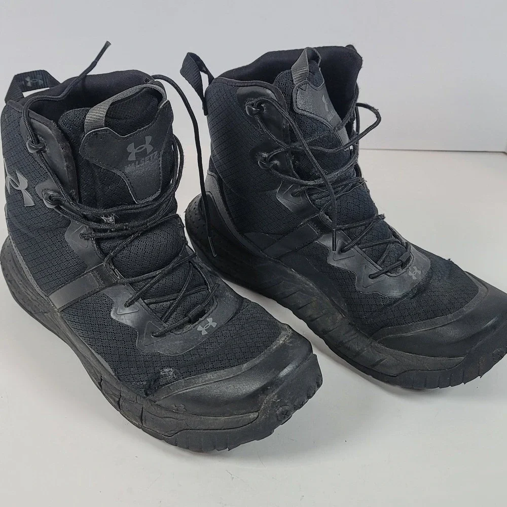 Under Armour Micro G Valsetz Tactical Boots Black Mens 10.5 3023743-001